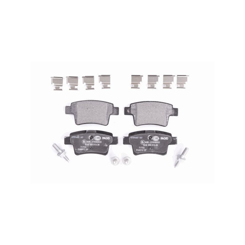 HELLA 8DB 355 013-361 Plaquettes de frein Arrière pour