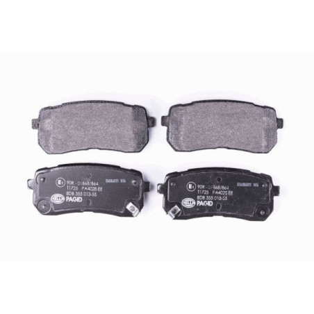 HELLA 8DB 355 013-551 Brzdové platničky Zadné pre