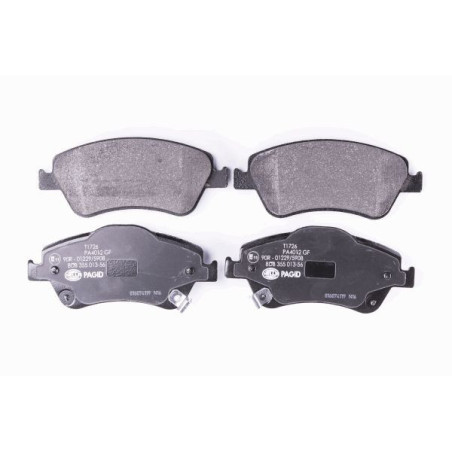 HELLA 8DB 355 013-561 Brzdové platničky Predné pre