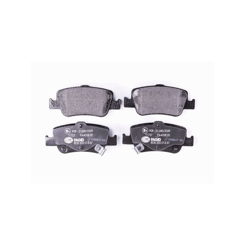 HELLA 8DB 355 013-571 Klocki hamulcowe Tył dla