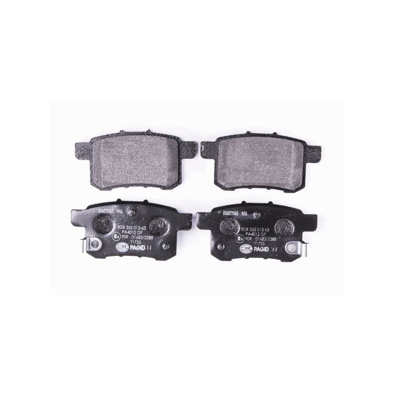 HELLA 8DB 355 013-631 Bremsbeläge Hinten für
