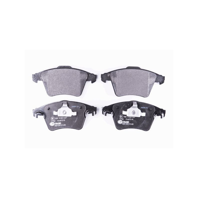 HELLA 8DB 355 013-821 Brzdové platničky Predné pre