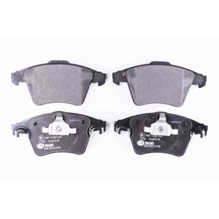 HELLA 8DB 355 013-821 Brzdové platničky Predné pre