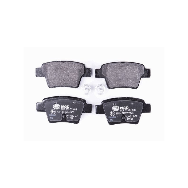 HELLA 8DB 355 013-851 Brake Pads Set Rear for