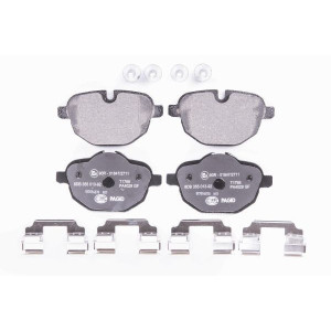 HELLA 8DB 355 013-921 Pastillas de freno Trasero para