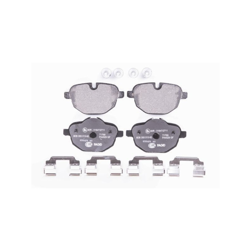 HELLA 8DB 355 013-921 Brake Pads Set Rear for