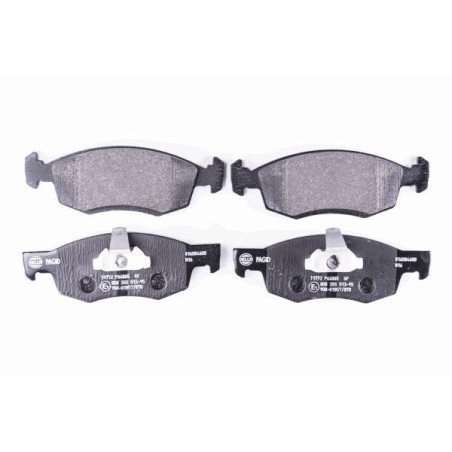 HELLA 8DB 355 013-951 Brzdové platničky Predné pre