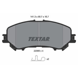 Delantero Pastillas de Freno para Renault Nissan TEXTAR 2206503