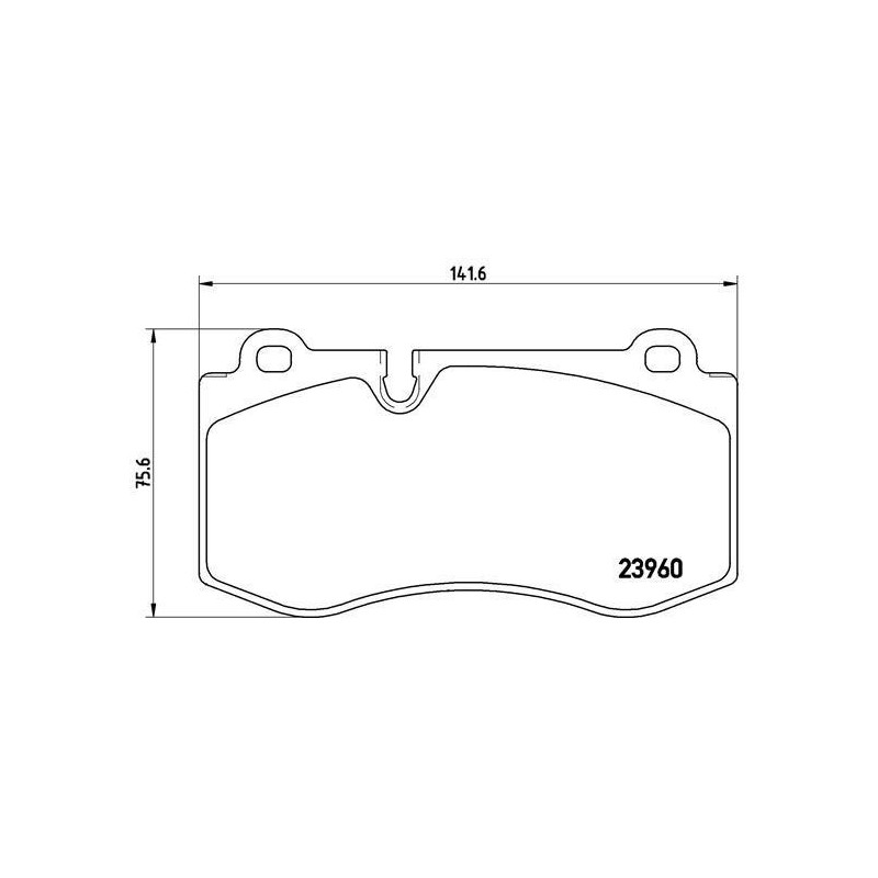 BREMBO P 50 074 Plaquettes de frein avant pour Mercedes S SL E CLS