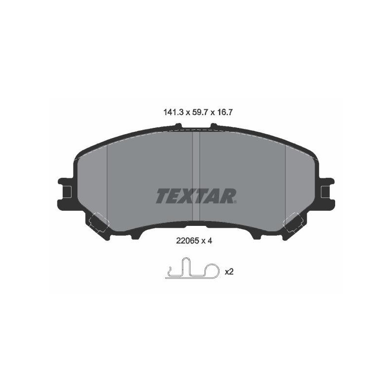 FRONT Brake Pads for Renault Nissan TEXTAR 2206503