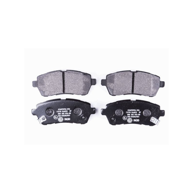 HELLA 8DB 355 014-001 Brzdové destičky Přední pro