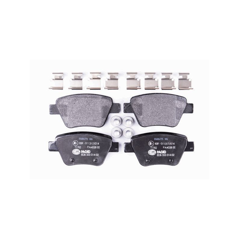 HELLA 8DB 355 014-021 Klocki hamulcowe Tył dla