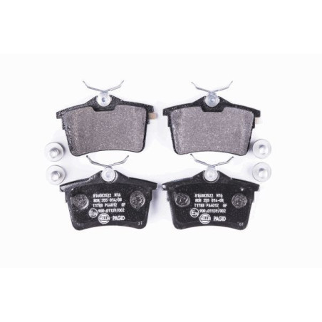 HELLA 8DB 355 014-081 Klocki hamulcowe Tył dla