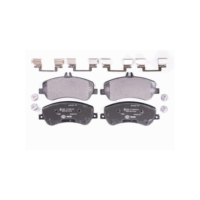 HELLA 8DB 355 014-221 Pastillas de freno Delantero para