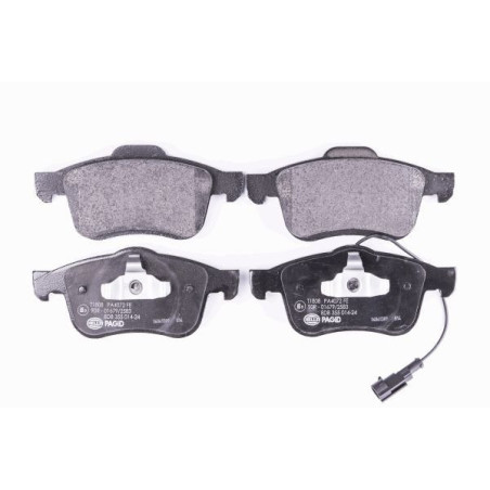 HELLA 8DB 355 014-241 Brzdové platničky Predné pre