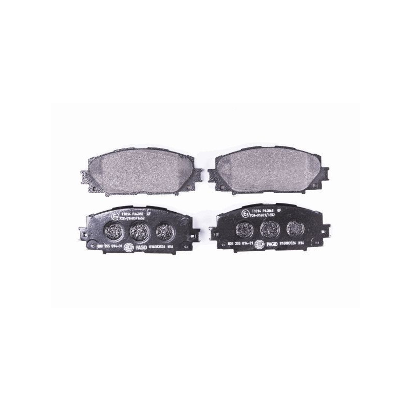 HELLA 8DB 355 014-311 Brzdové platničky Predné pre