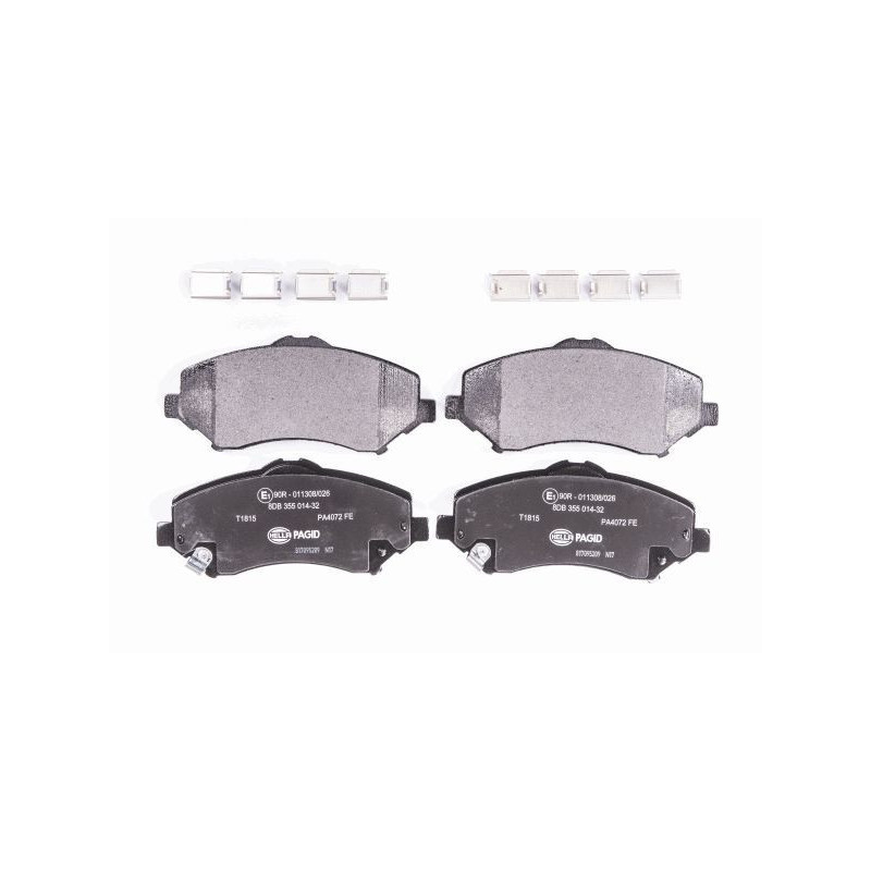 HELLA 8DB 355 014-321 Plaquettes de frein Avant pour