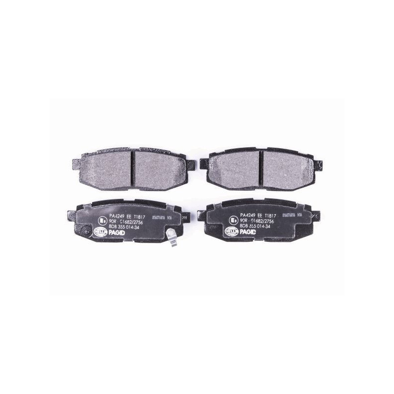 HELLA 8DB 355 014-341 Klocki hamulcowe Tył dla