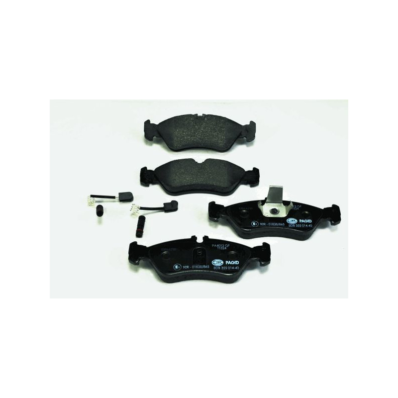 HELLA 8DB 355 014-401 Klocki hamulcowe Tył dla