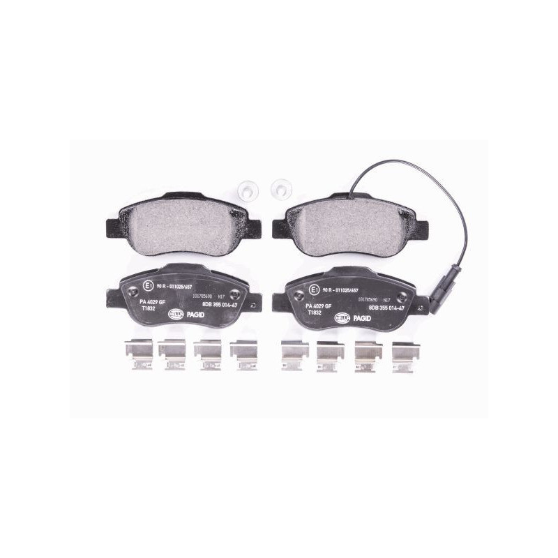 HELLA 8DB 355 014-471 Plaquettes de frein Avant pour