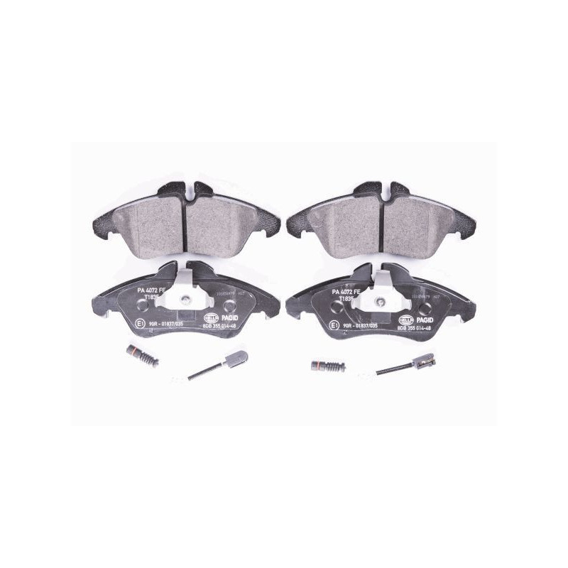 HELLA 8DB 355 014-481 Brake Pads Set Front for