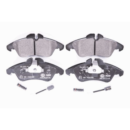 HELLA 8DB 355 014-481 Brzdové platničky Predné pre