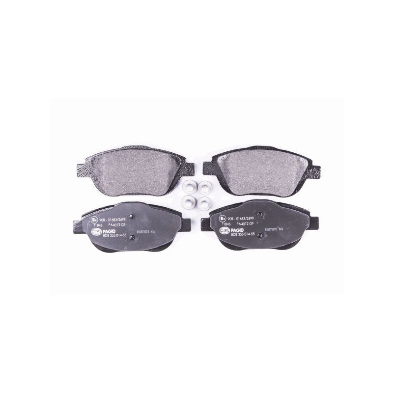 HELLA 8DB 355 014-551 Brake Pads Set Front for