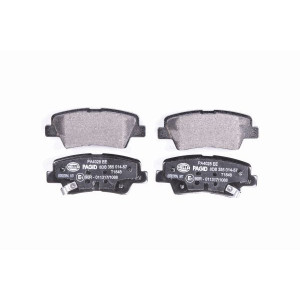 HELLA 8DB 355 014-571 Pastillas de freno Trasero para