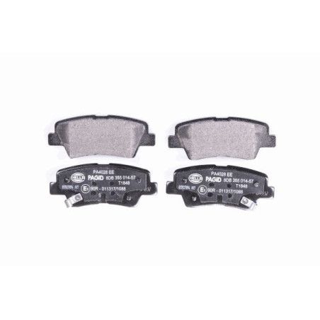 HELLA 8DB 355 014-571 Brake Pads Set Rear for