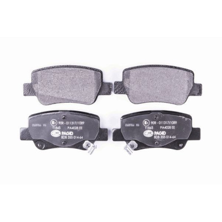 HELLA 8DB 355 014-641 Brzdové platničky Zadné pre