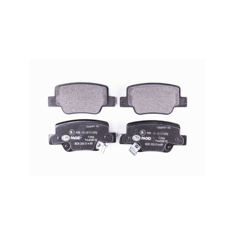 HELLA 8DB 355 014-891 Klocki hamulcowe Tył dla