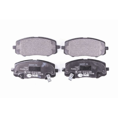 HELLA 8DB 355 014-901 Brzdové platničky Predné pre