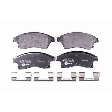 HELLA 8DB 355 015-231 Brzdové platničky Predné pre