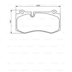 Plaquettes de frein Avant pour Mercedes BOSCH 0 986 494 167