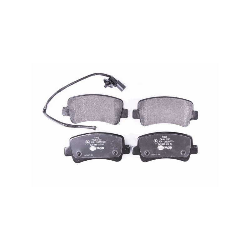 HELLA 8DB 355 015-301 Brzdové platničky Zadné pre