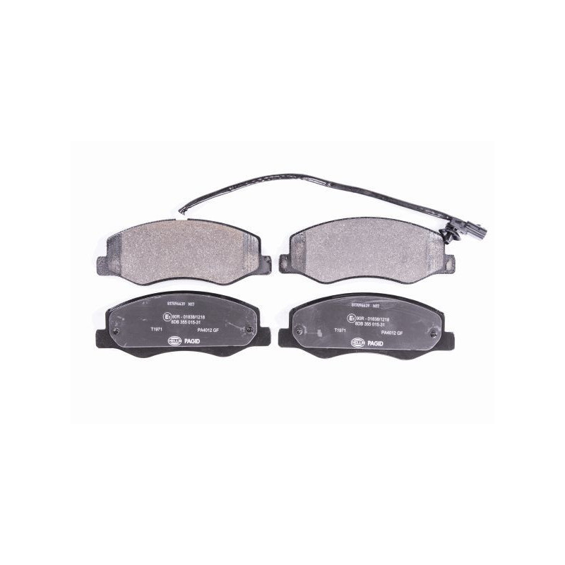 HELLA 8DB 355 015-311 Pastiglie freno Posteriore per
