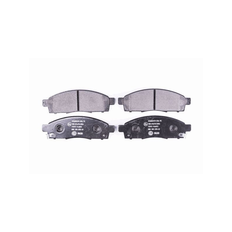 HELLA 8DB 355 015-321 Pastillas de freno Delantero para