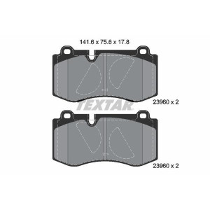 TEXTAR 2396081 Pastillas de freno delantero para Mercedes S SL E CLS