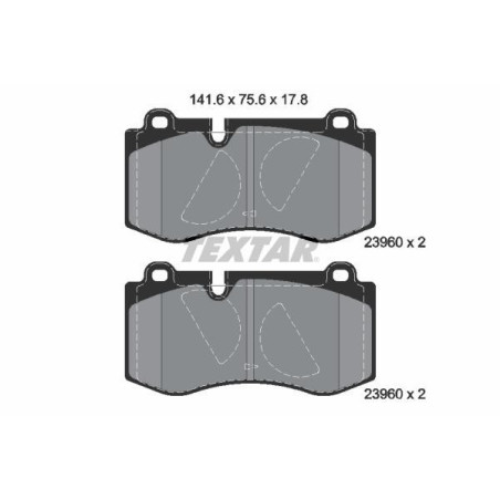 TEXTAR 2396081 Brake Pads Set Front for Mercedes S SL E CLS