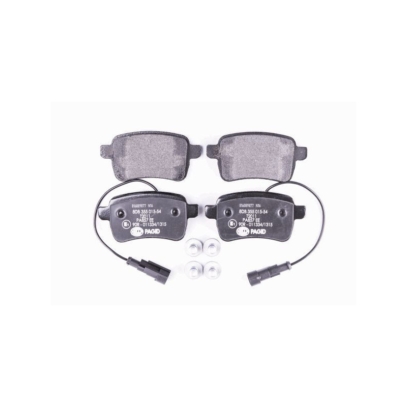 HELLA 8DB 355 015-541 Brzdové platničky Zadné pre