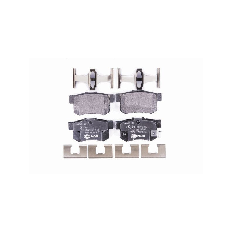 HELLA 8DB 355 015-611 Plaquettes de frein Arrière pour