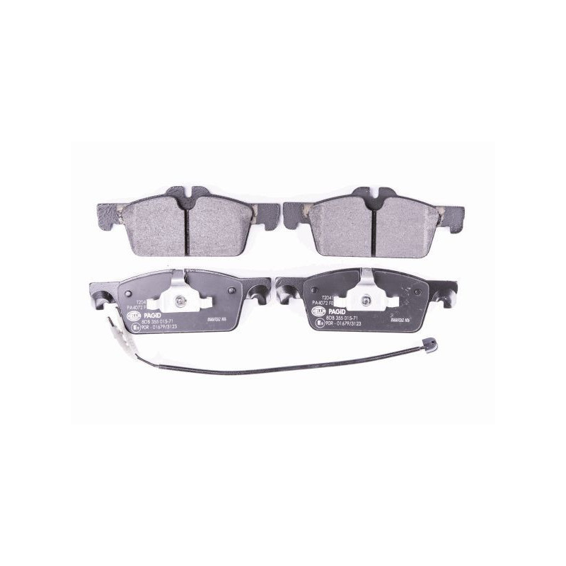 HELLA 8DB 355 015-711 Klocki hamulcowe Przód dla