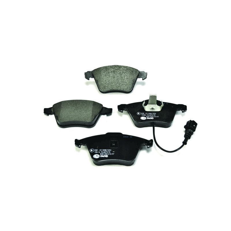 HELLA 8DB 355 015-971 Brzdové platničky Predné pre