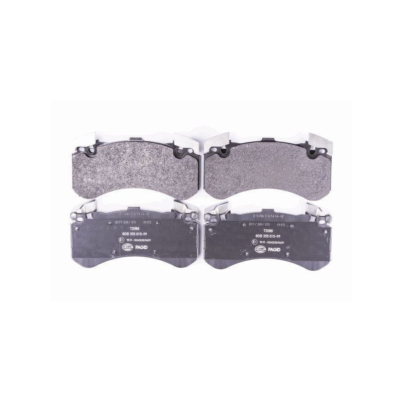 HELLA 8DB 355 015-991 Brzdové platničky Predné pre