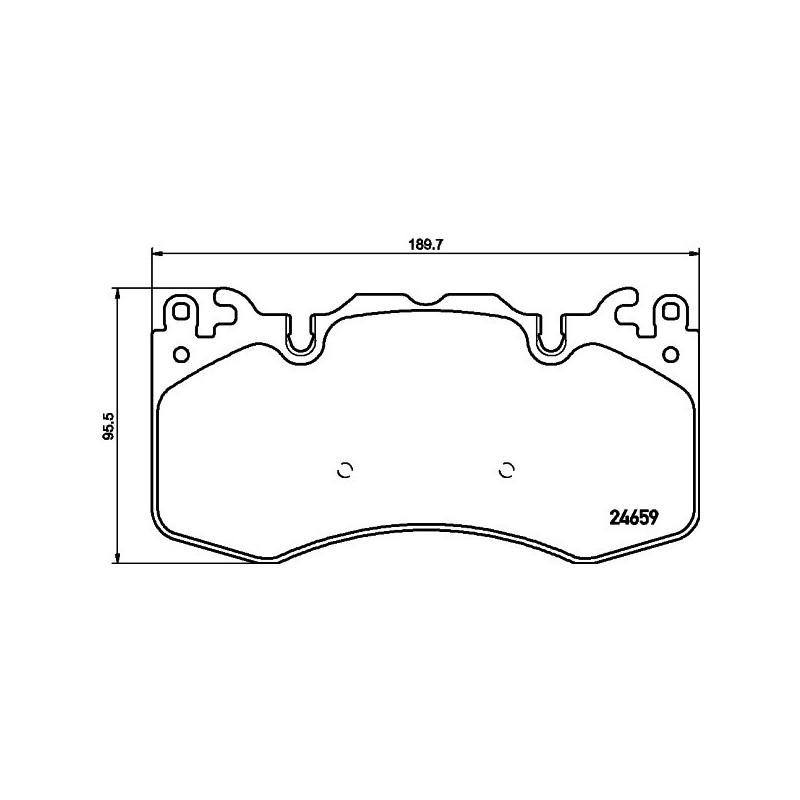 HELLA 8DB 355 016-151 Brzdové platničky Predné pre