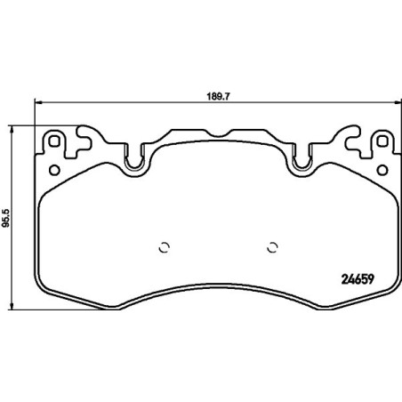 HELLA 8DB 355 016-151 Pastiglie freno Anteriore per