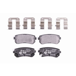 HELLA 8DB 355 016-221 Pastillas de freno Trasero para
