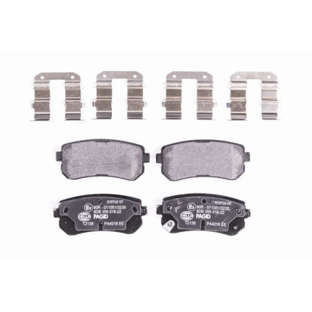 HELLA 8DB 355 016-221 Pastiglie freno Posteriore per