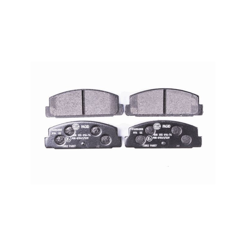 HELLA 8DB 355 016-761 Brzdové platničky Zadné pre