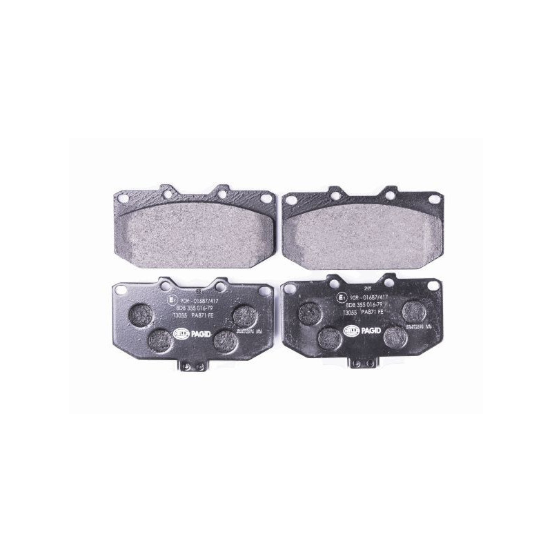 HELLA 8DB 355 016-791 Brake Pads Set Front for